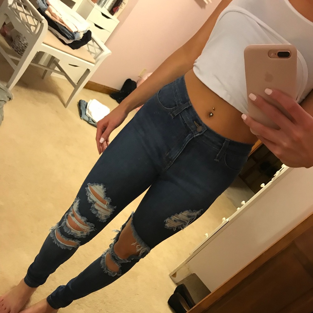 Ripped Fashion Nova Jeans